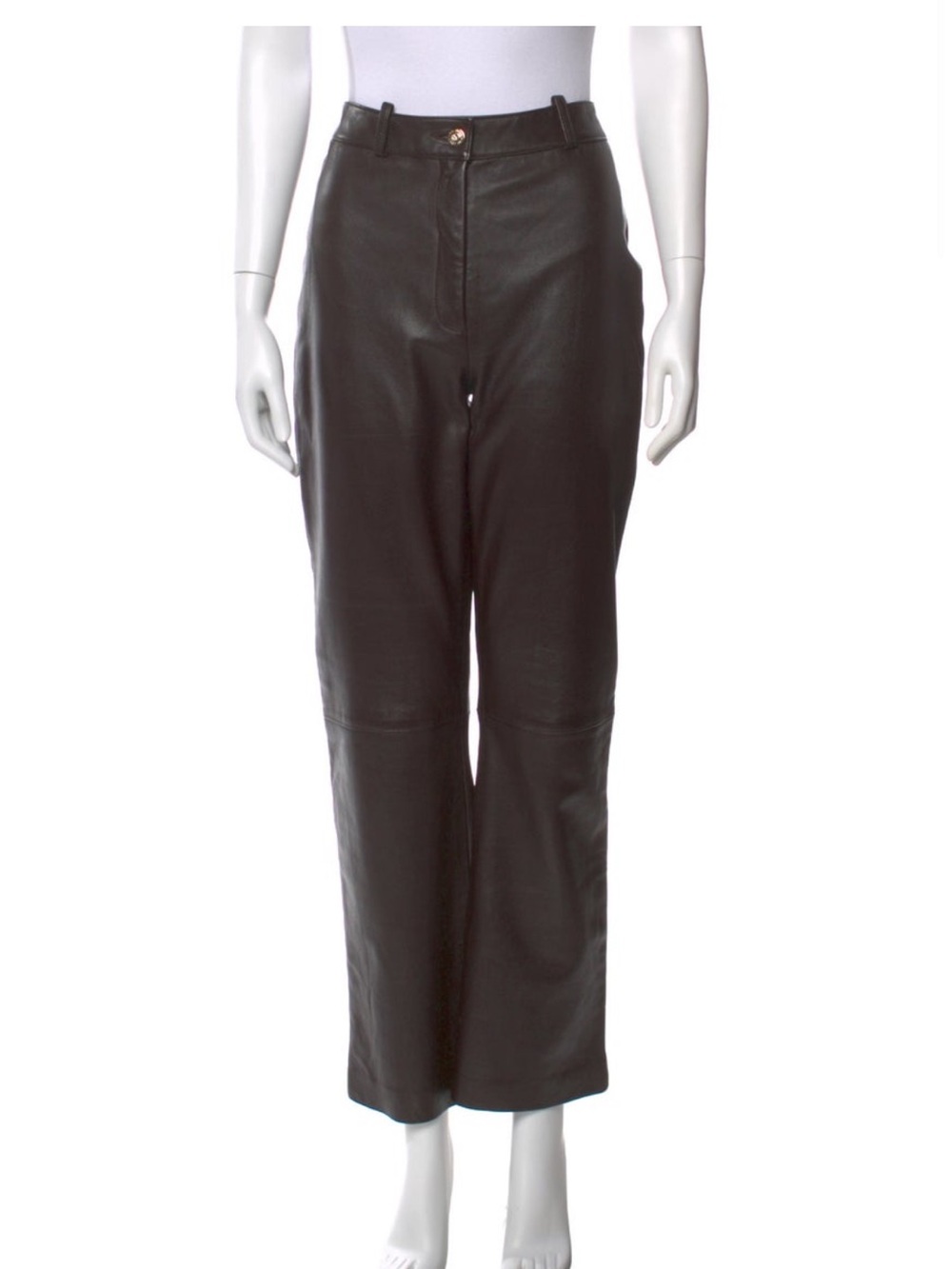 St John Sport Brown Leather Pant